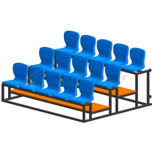 Купить Трибуна мобильная 3 ряда сиденья пластиковые на 15 мест в Ставрополе 